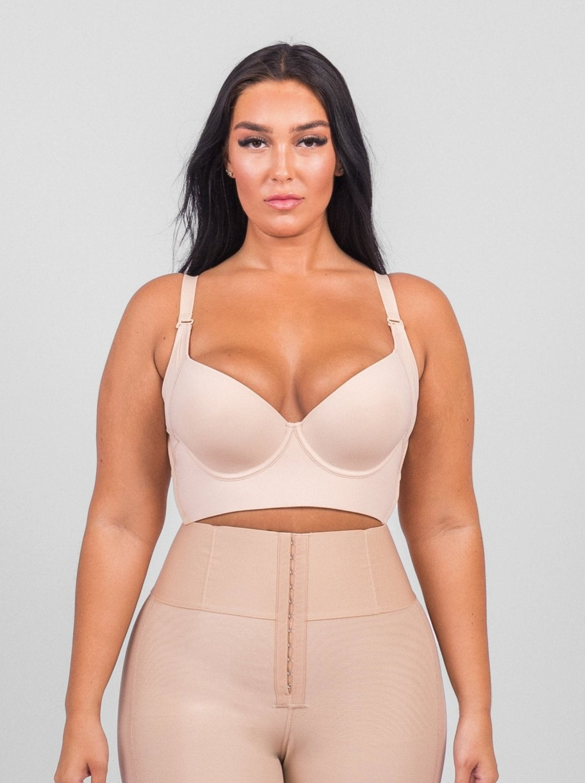Silvia - Adjustable Wired Push Up Bra - Bella Fit USBeige34B/C