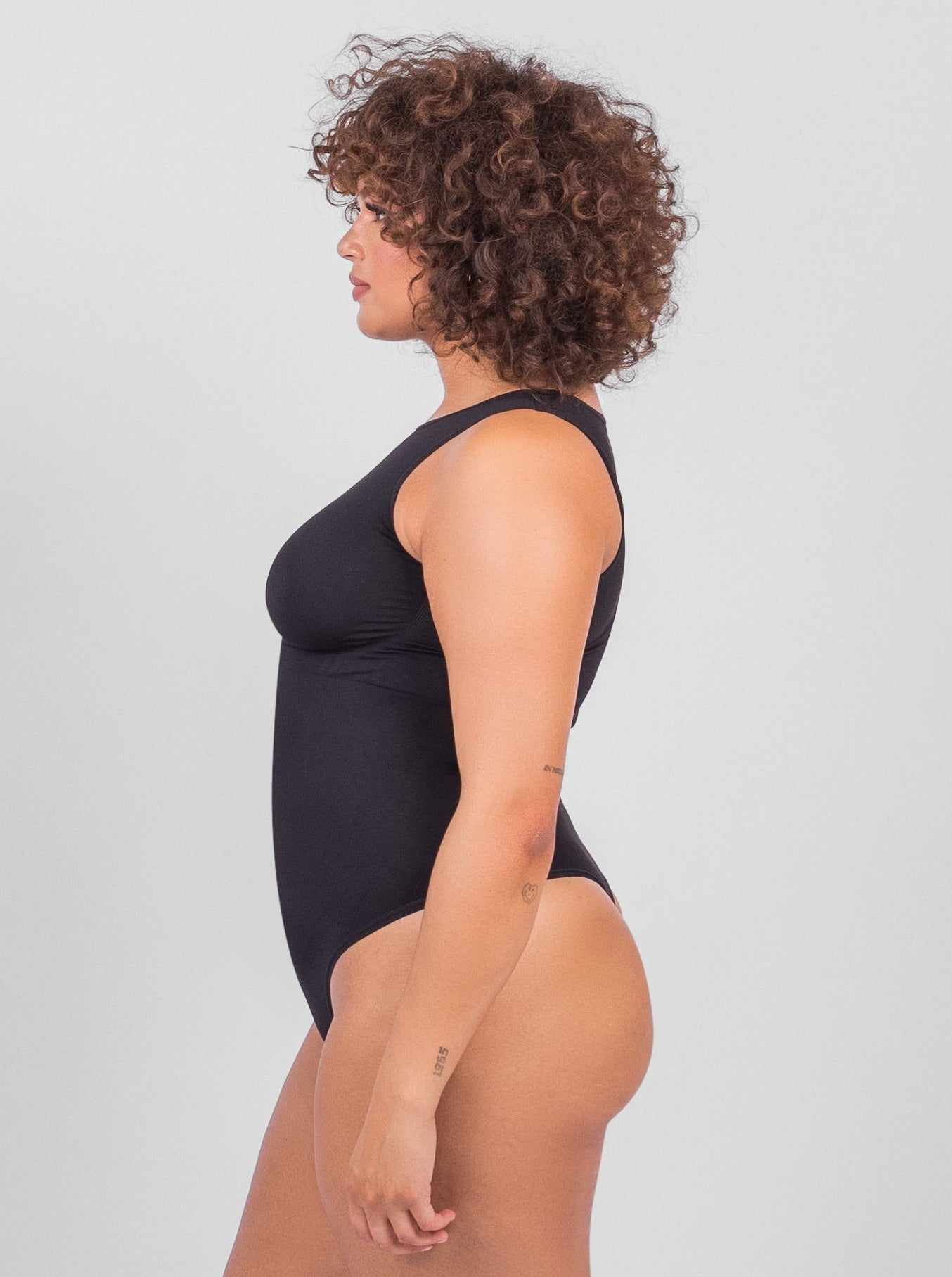 Solana - Sleeveless High Neck Bodysuit - Bella Fit USXS/SBlack