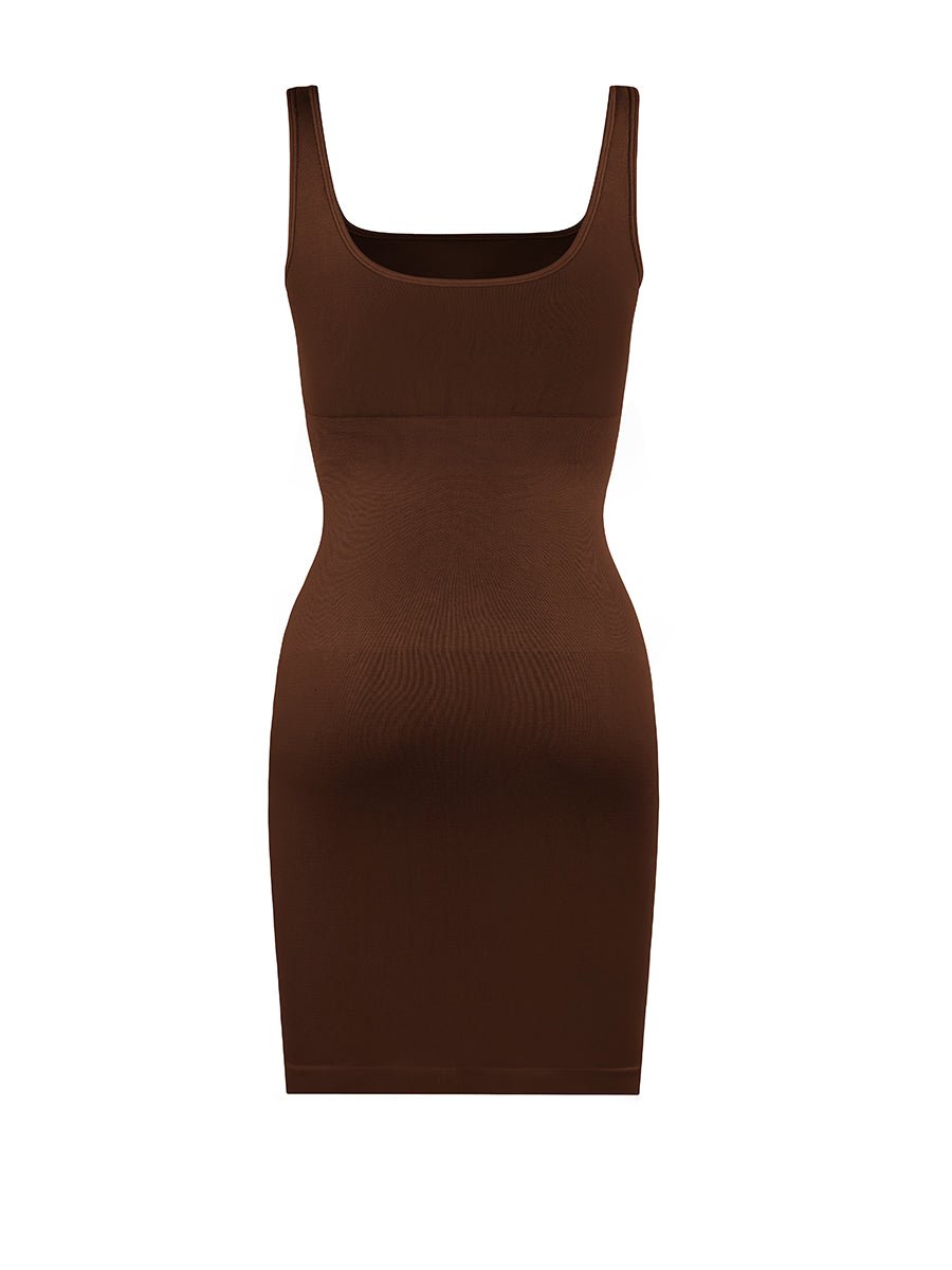Valencia - Built-In 360° Contour Midi Shaping Dress - Bella Fit USXS/SBlack