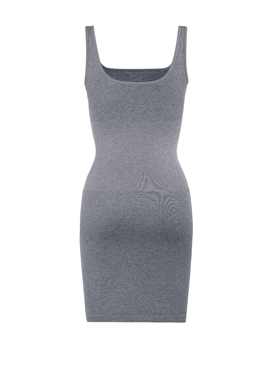 Valencia - Built-In 360° Contour Midi Shaping Dress - Bella Fit USXS/SBlack
