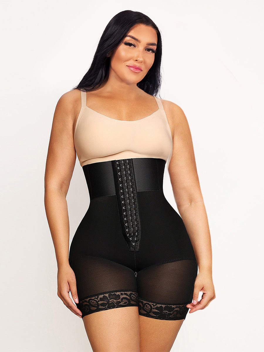 Valentina 2.0 - Boned Sculpt High-Waist BBL Shorts - Bella Fit USBlackXS